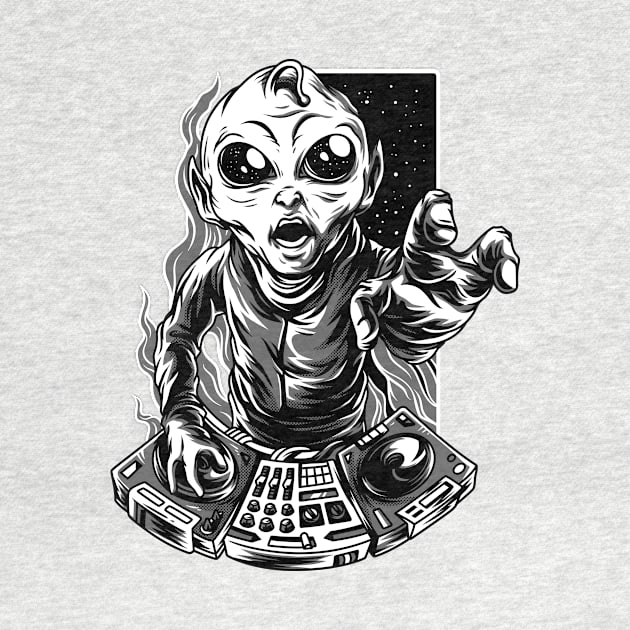 DJ Monster from outer space by MonstersAcademy